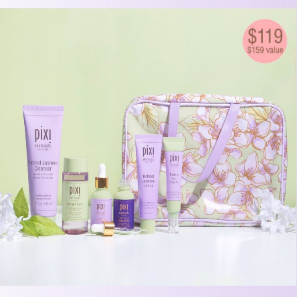 Pixi Ultra Luxe Retinol Skintreats Set Retinol Jasmine Bundle New SRP $159 - Picture 3 of 13